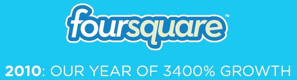 FourSquare growth 2010